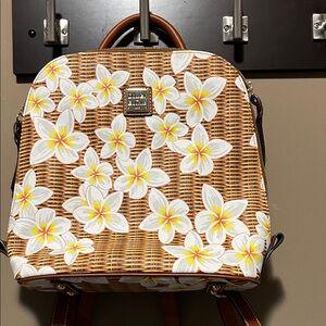 Dooney & Bourke Brown Floral Backpack